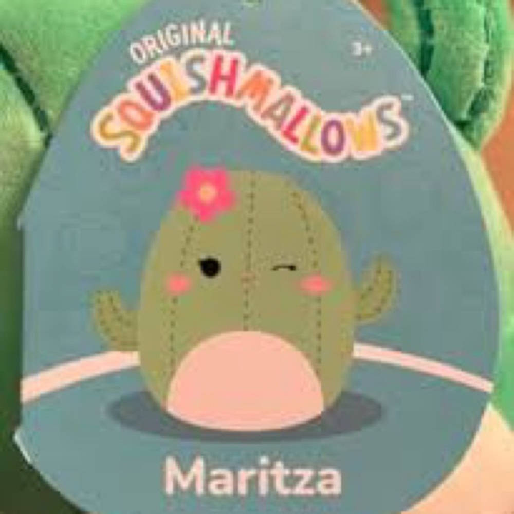 Squishmallows Cactus winking with signature pink fanny pack. 5โ - Picture 7 of 9